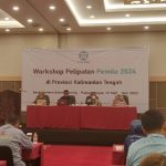 Kegiatan workshop peliputan pemilu tahun 2024 di Aula Hotel Best Western Batang Garing, Kota Palangka Raya (FOTO : PRI)