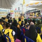 Suasana kampanye terbatas DPD Partai Golkar di Kelurahan Sabaru, Kecamatan Sabangau, Kota Palangka Raya (Foto : Nopri)