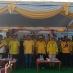 Suasana kampanye DPD Partai Golkar Palangka Raya di Jalan Mandawai, Kota Palangka Raya (Foto : Nopri)