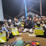 Caleg DPRD Kota Palangka Raya dari Partai Golkar, Salihran saat melaksanakan safari politik (Foto : Nopri)