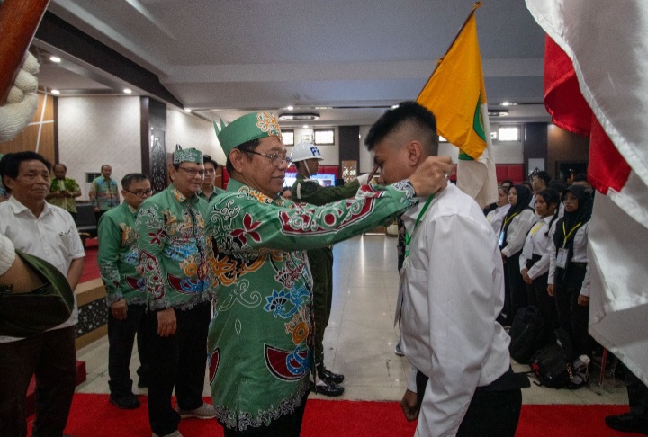 Suasana kegiatan PKKMB UPR di Aula Palangka (Foto : Ist)