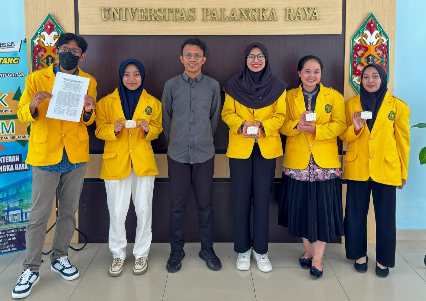 Mahasiswa Universitas Palangka Raya peraih mendali perak dalam kompetisi invention IICYMS Tahun 2024 (Foto : Ist)