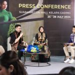 HADIRI : Ketua Dekranasda Kalteng, Ivo Sugianto Sabran menghadiri Jakarta Fashion and Food Festival (JF3), di Mall Kelapa Gading.