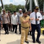 Jembatan Pasar Senin, di Desa Anjir Serapat Tengah KM 11 Kecamatan Kapuas Timur Kabupaten Kapuas. (foto:Sri)