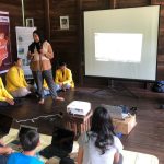 Kegiatan memperkenalkan program promosi wisata berbasis digital kepada masyarakat di Kelurahan Sei Gohong (Foto : Ist)