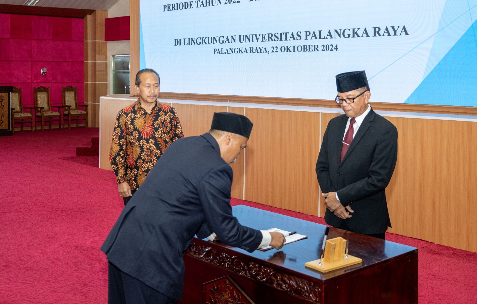 Pelatikan Dekan Fakultas Kedokteran dan Dekan Fakultas MIPA di Aula Rahan, Rektorat Universitas Palangka Raya (Foto : Ist)