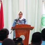 Penjabat (Pj) Bupati Lamandau, Lilis Suriani menghadiri pelantikan Dewan Pengurus Daerah Badan Komunikasi Pemuda Remaja Masjid Indonesia (DPD BKPRMI) masa khidmat 2024-2028 yang diselenggarakan di Gedung LPTQ Kabupaten Lamandau, Jumat (5/7/2024).