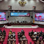 Suasana rapat paripurna kedua masa persidangan pertama tahun 2024 di Ruang Paripurna DPRD Provinsi Kalteng (Foto : Ist)